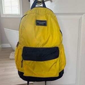 Abercrombie & Fitch Men's Backpack in Yellow and Black